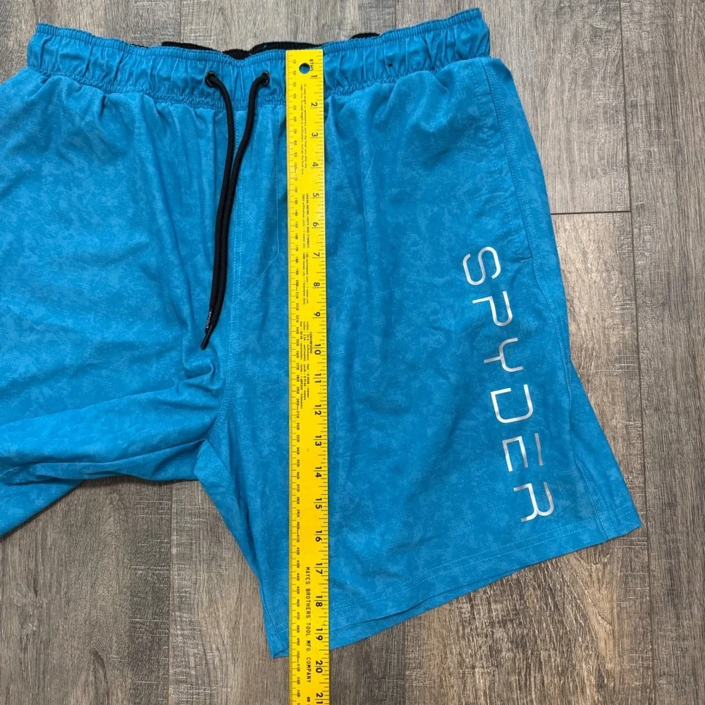 2 Pair Bundle Spyder Men's Swim Trunks Board Shorts XL Blue Teal‎ Green Beach